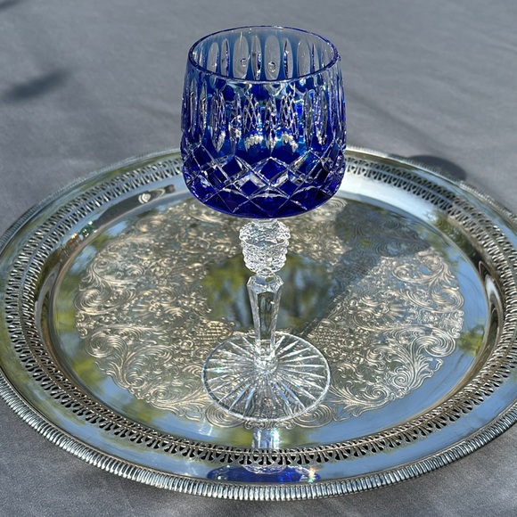 ❤️💙💚💛 Genuine Vintage Austrian Colored Crystal Wine Glasses - Picture 6 of 7